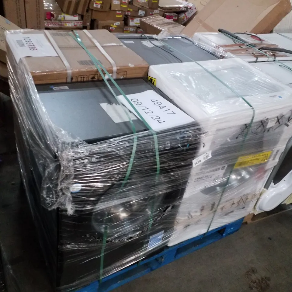 PALLET OF APPROXIMATELY 4 UNPROCESSED RAW RETURN WHITE GOODS TO INCLUDE;