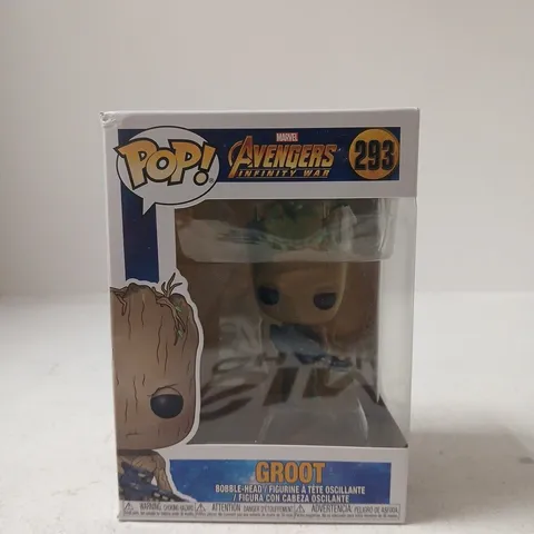 BOXED FUNKO POP! GROOT BOBBLE HEAD β AVENGERS: INFINITY WAR (NO. 293)