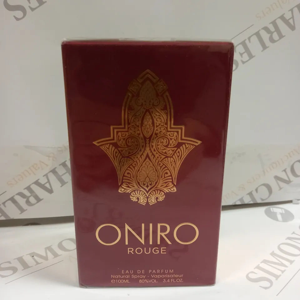 BOXED AND SEALED ONIRO ROUGE EAU DE PARFUM 100ML