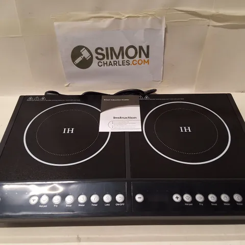 DUAL-ZONE INDUCTION COOKER - PORTABLE ELECTRIC COOKTOP, 2 BURNERS