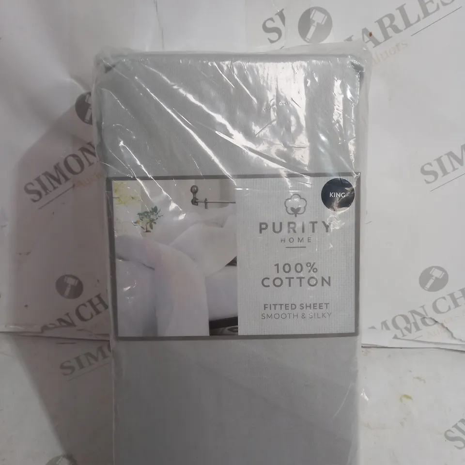 PURITY HOME FITTED SHEET SMOOTH & SILKY - KING SIZE