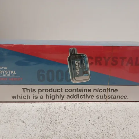 SIKE CRYSTAL 6000 BERRY MEDLEY DISPOSABLE VAPE BOX (5 PCS)