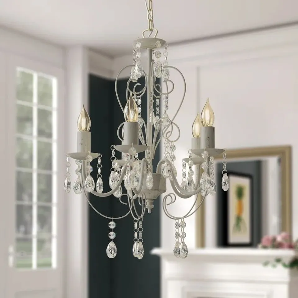 BOXED LILLIE 5-LIGHT CANDLE STYLE CHANDELIER (1 BOX)