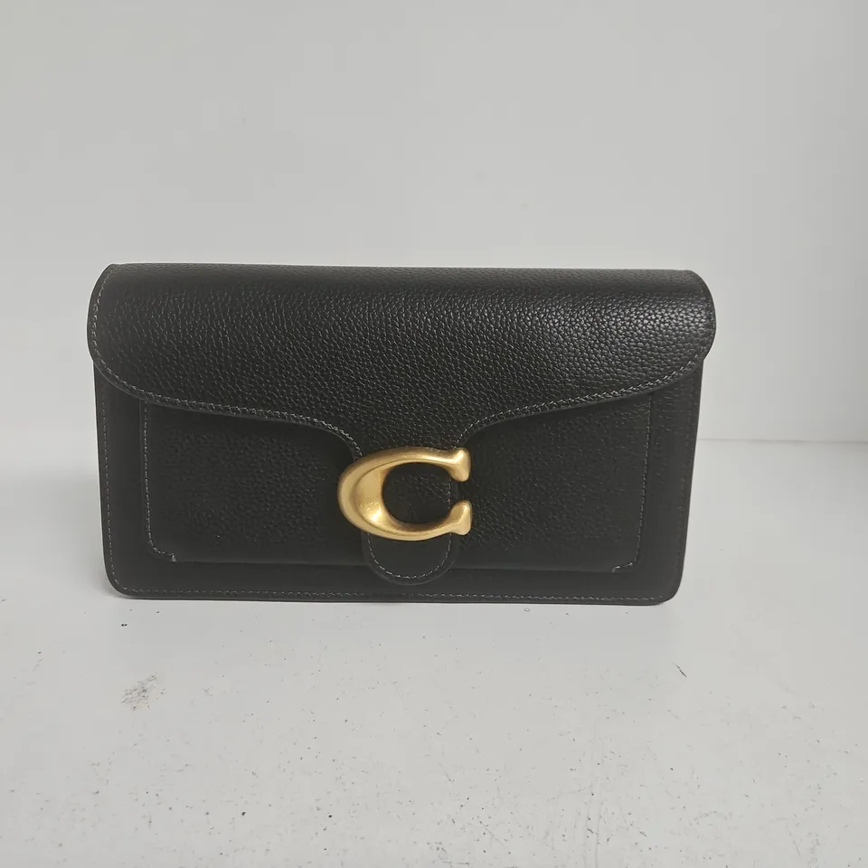 COACH LEATHER HANDBAG IN BLACK