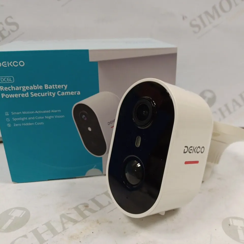 BOXED DEKCO DC6L RECHARGEABLE BATTERY POWERED SECURITY CAMERA 