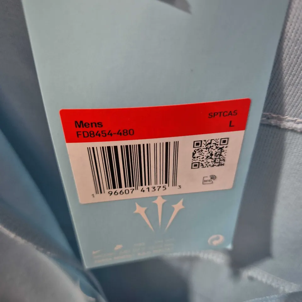 NIKE NOCTA MEN'S HOODED ZIP JACKET – LIGHT BLUE, SIZE L