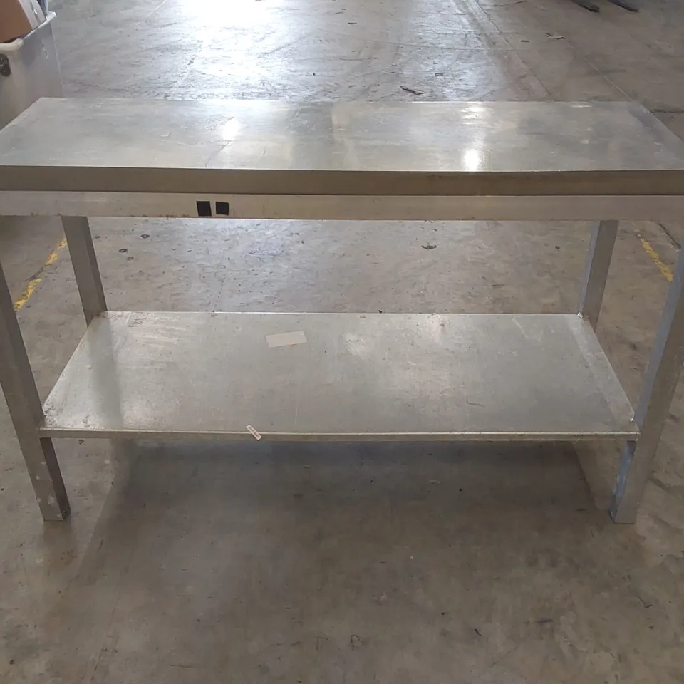 STAINLESS STEEL COMMERCIAL PREP TABLE