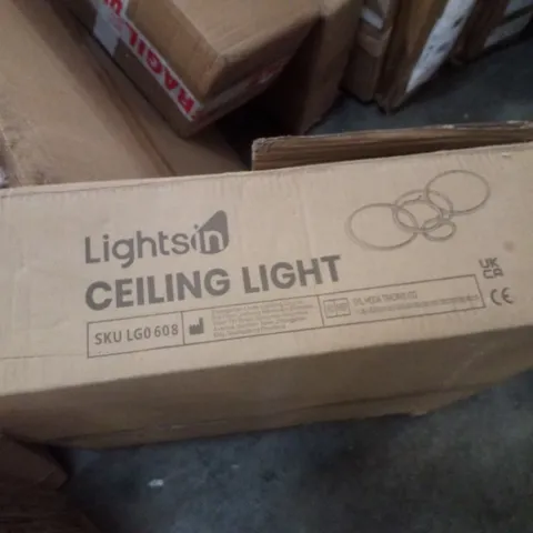 BOXED LIGHTS IN CEILING LIGHT