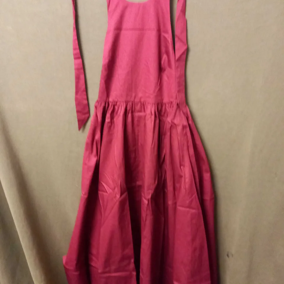 KITRI FREYA BURGUNDY HALTER NECK MAXI DRESS - UK 8