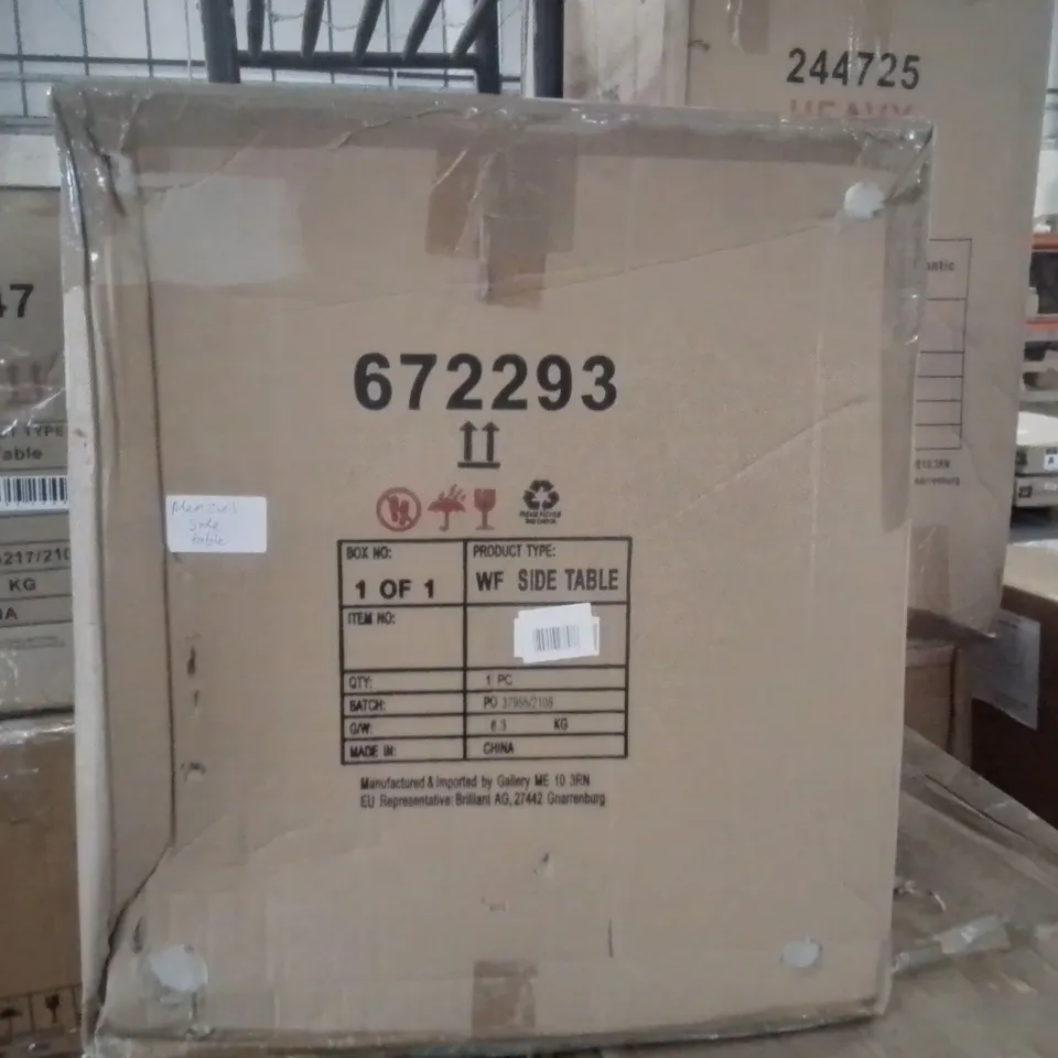 BOXED MENZLES SIDE TABLE 