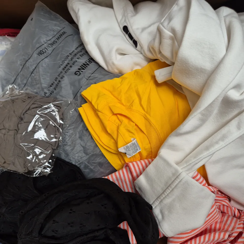 APPROXIMATELY 20 ASSORTED CLOTHING AND FASHION PRODUCTS IN VARIOUS STYLES AND SIZES - COLLECTION ONLY