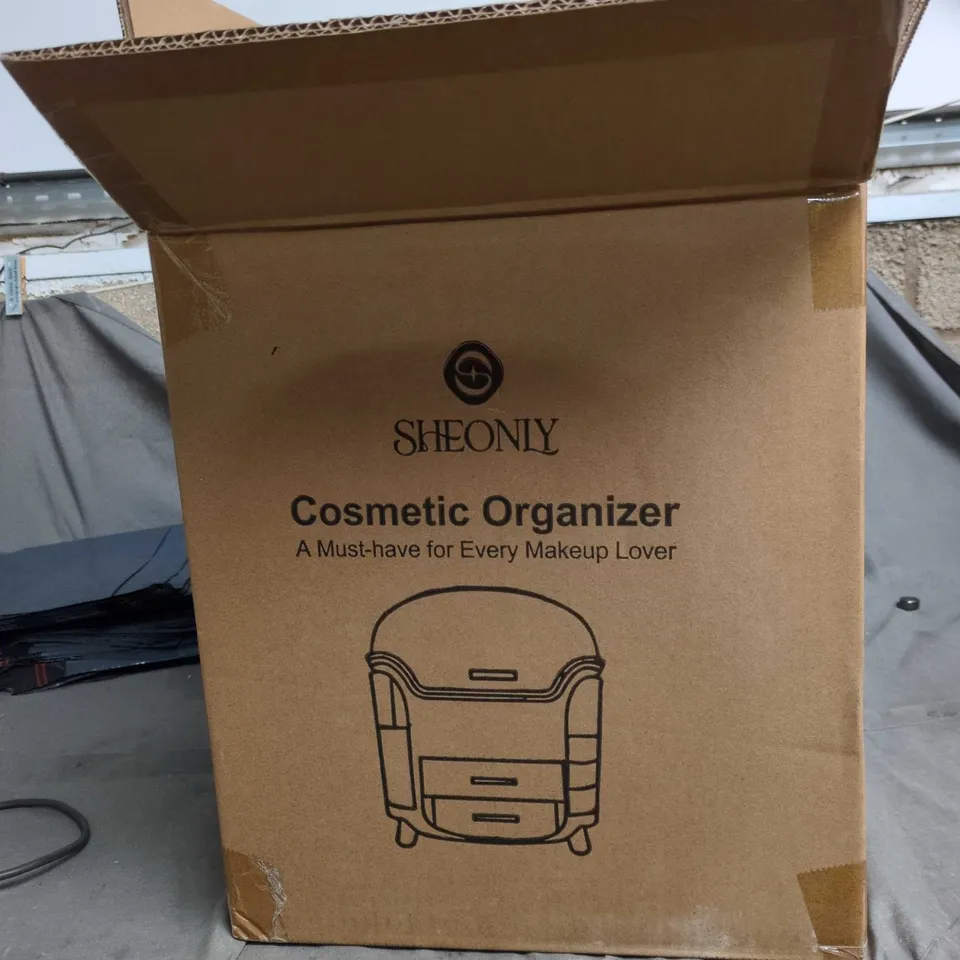 COSMETIC ORGANIZER STORAGE BOX – MINT GREEN, 3 DRAWERS