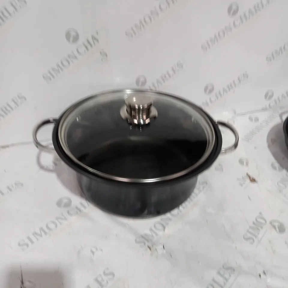 COOK'S ESSENTIALS 3.8L MULTIFUNCTIONAL 24CM PAN SET