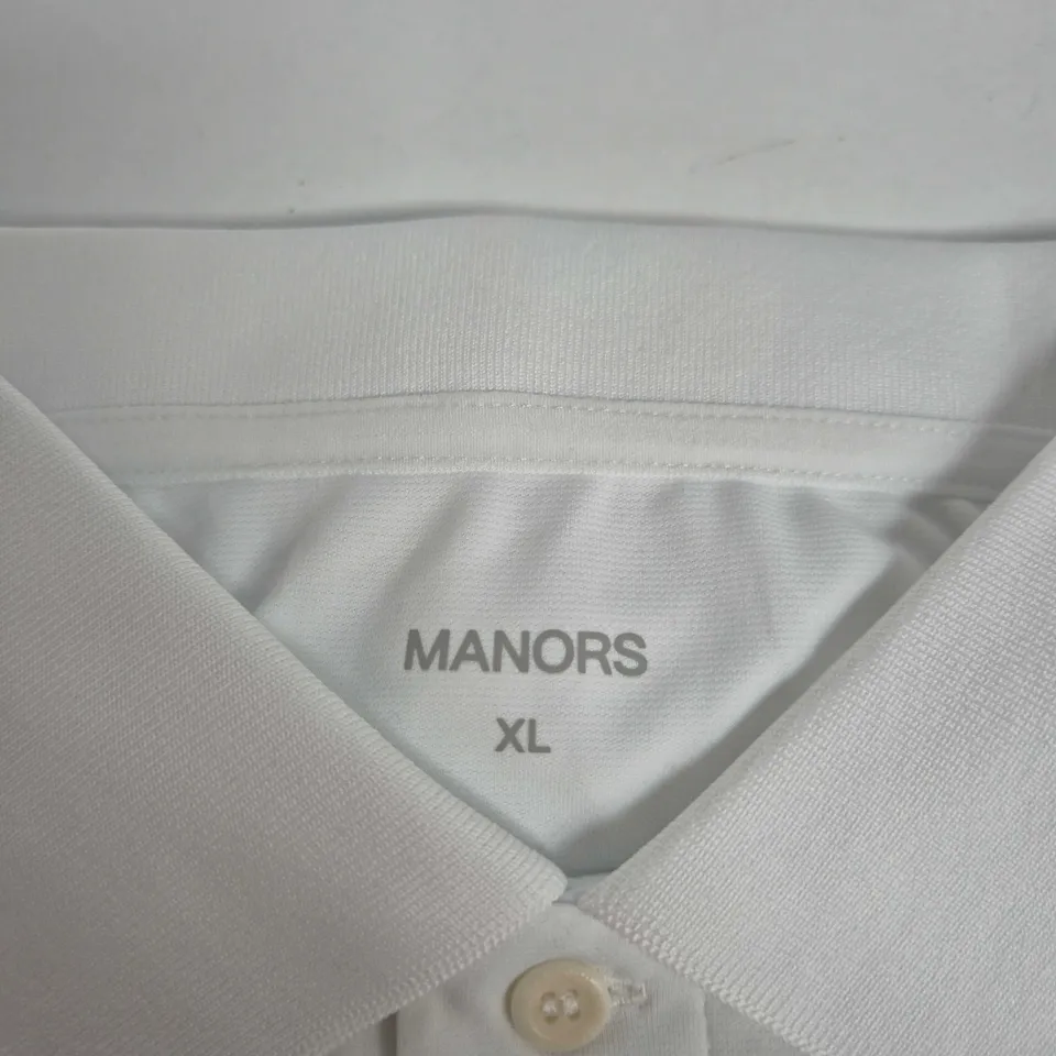 MANORS COURSE POLO SHIRT – WHITE, XL