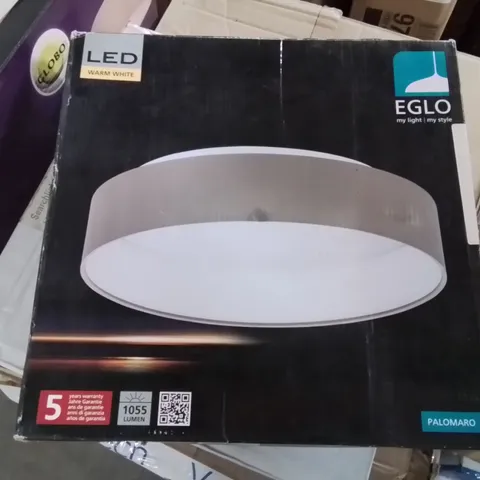 BOXED EGLO PALOMARO CEILING LIGHT IN BROWN