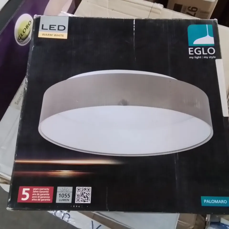 BOXED EGLO PALOMARO CEILING LIGHT IN BROWN 
