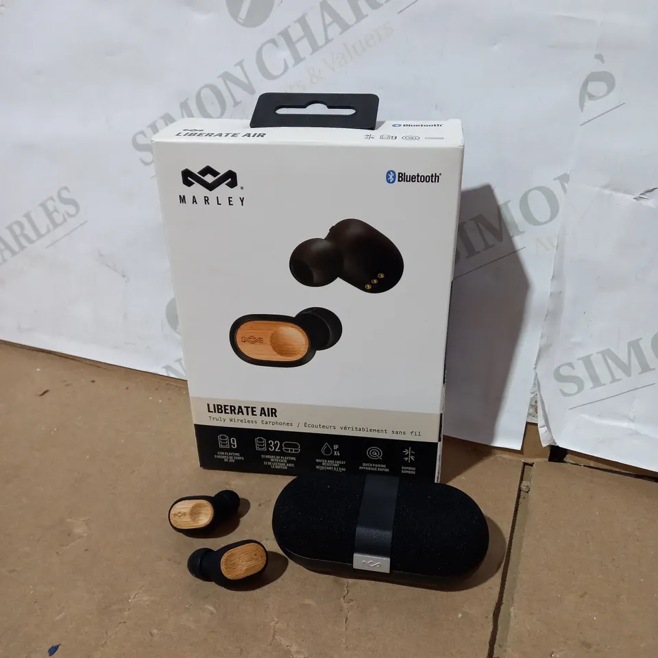 BOXED HOUSE OF MARLEY LIBERATE AIR TRULY WIRELESS HEADPHONES