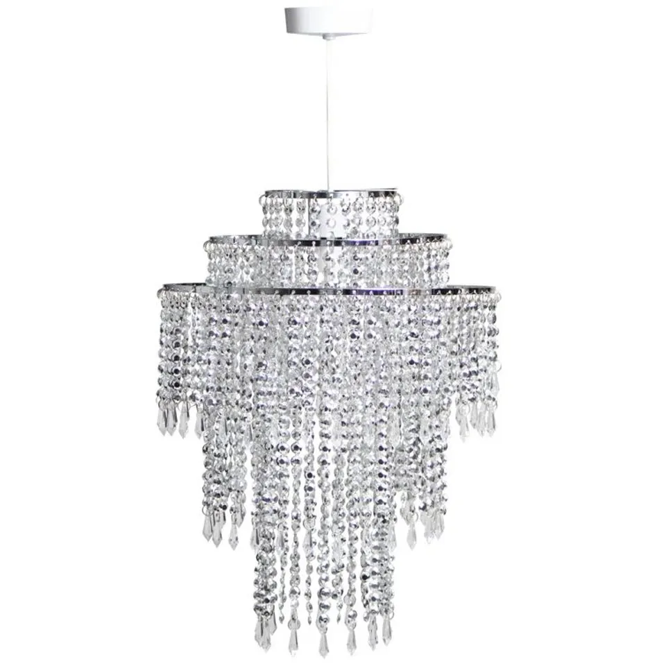 BOXED EASY FIT 31.5CM SPARKLE ACRYLIC NOVELTY PENDANT SHADE
