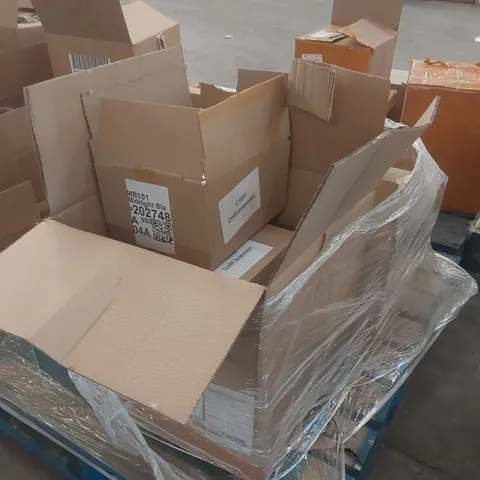 PALLET CONTAINING A LARGE QUANTITY OF ASSORTED ITEMS INCLUDING: HYTRO CLOTHING, FACE MASKS, BLENDER PARTS ECT