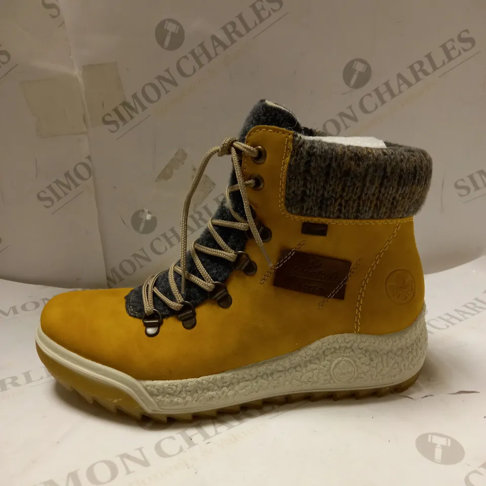 RIEKER LACE BOOT YELLOW - SIZE 5