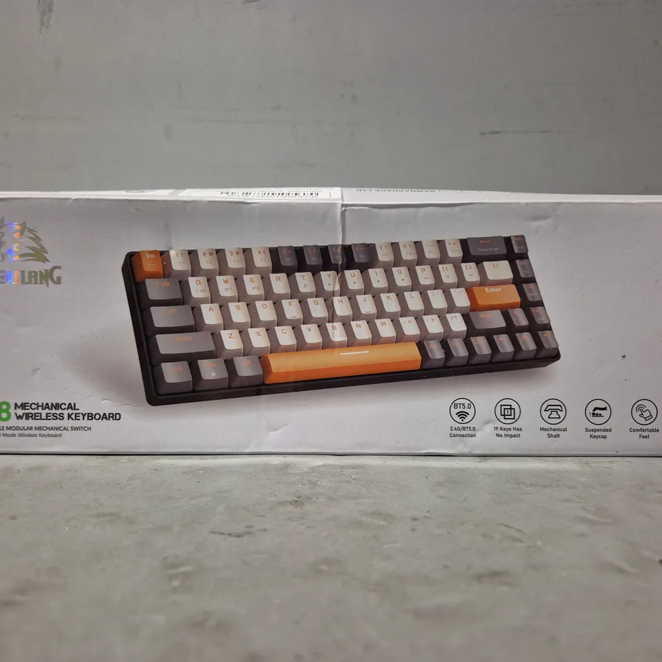 BOXED ZIYOULANG K68 MECHANICAL WIRELESS KEYBOARD