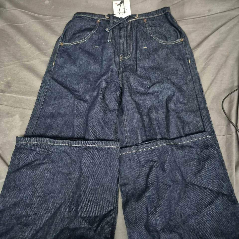 ZARA Fluid Jogger Jeans for Kids – UK 12-13 years (12/13 years), Denim