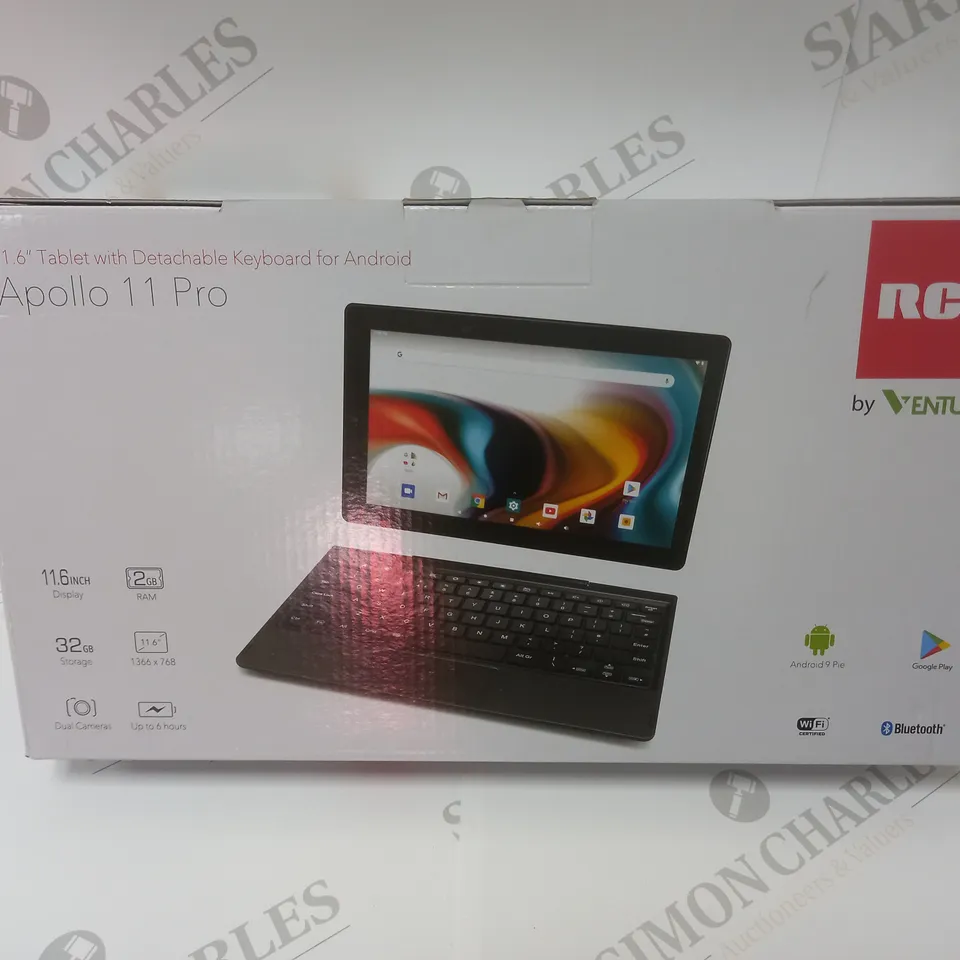 BRAND NEW BOXED VENTURER APOLLO 11 PRO 11.6” TABLET - 32 GB, BLACK