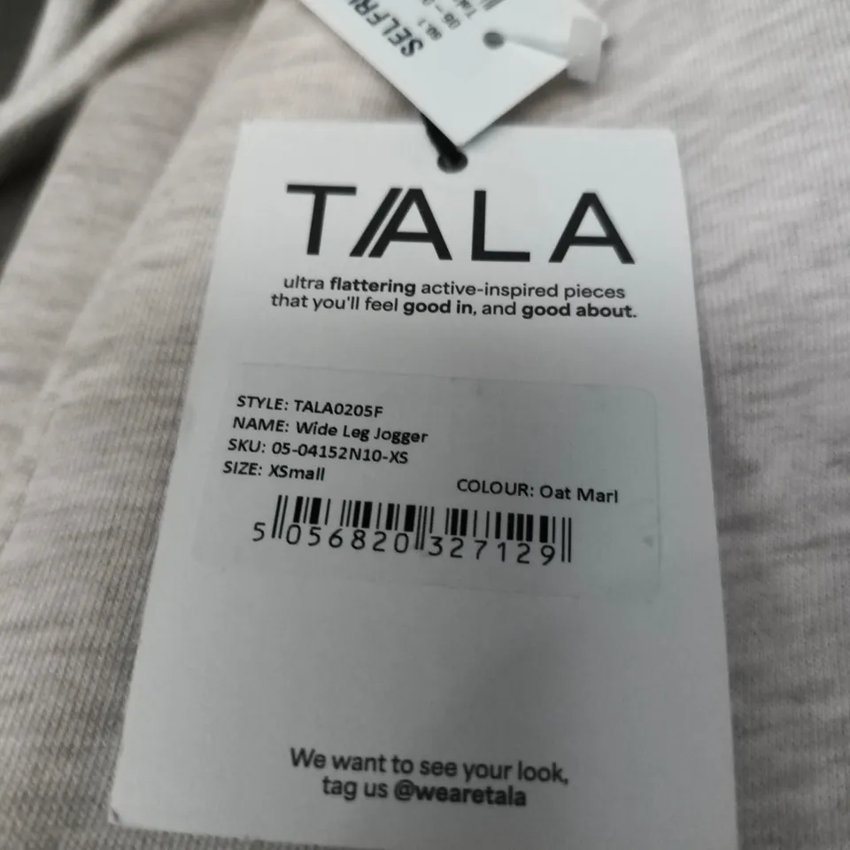 TALA WIDE LEG JOGGER – OAT MARL – UK XS