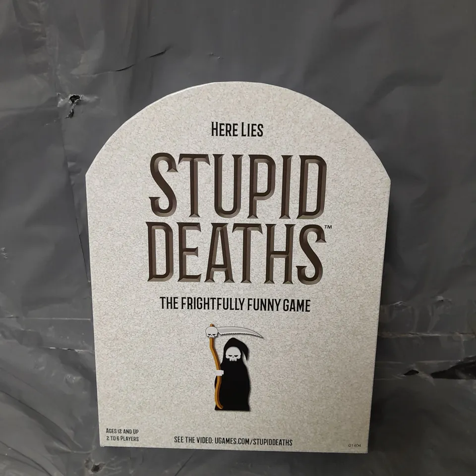 UNIVERSITY GAMES STUPID DEATHS BOARDGAME RRP £22.99