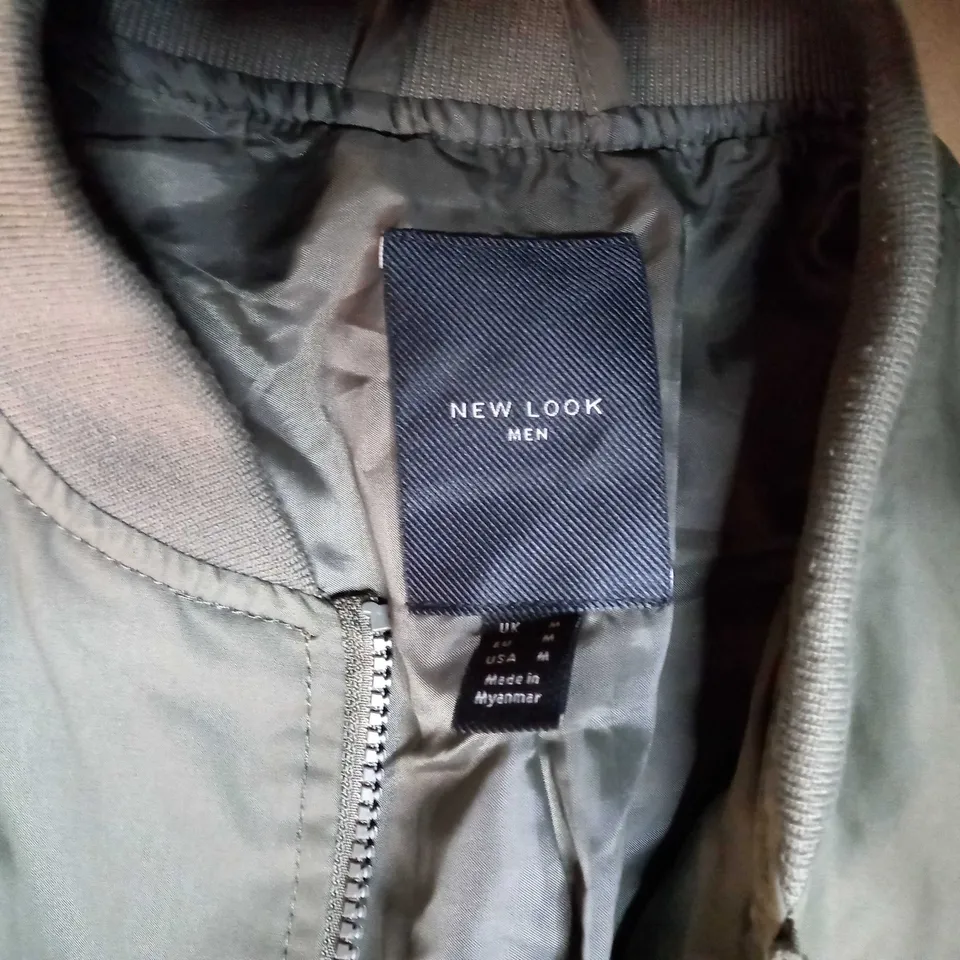 NEWLOOK KHAKI BOMBER JACKET - MEDIUM