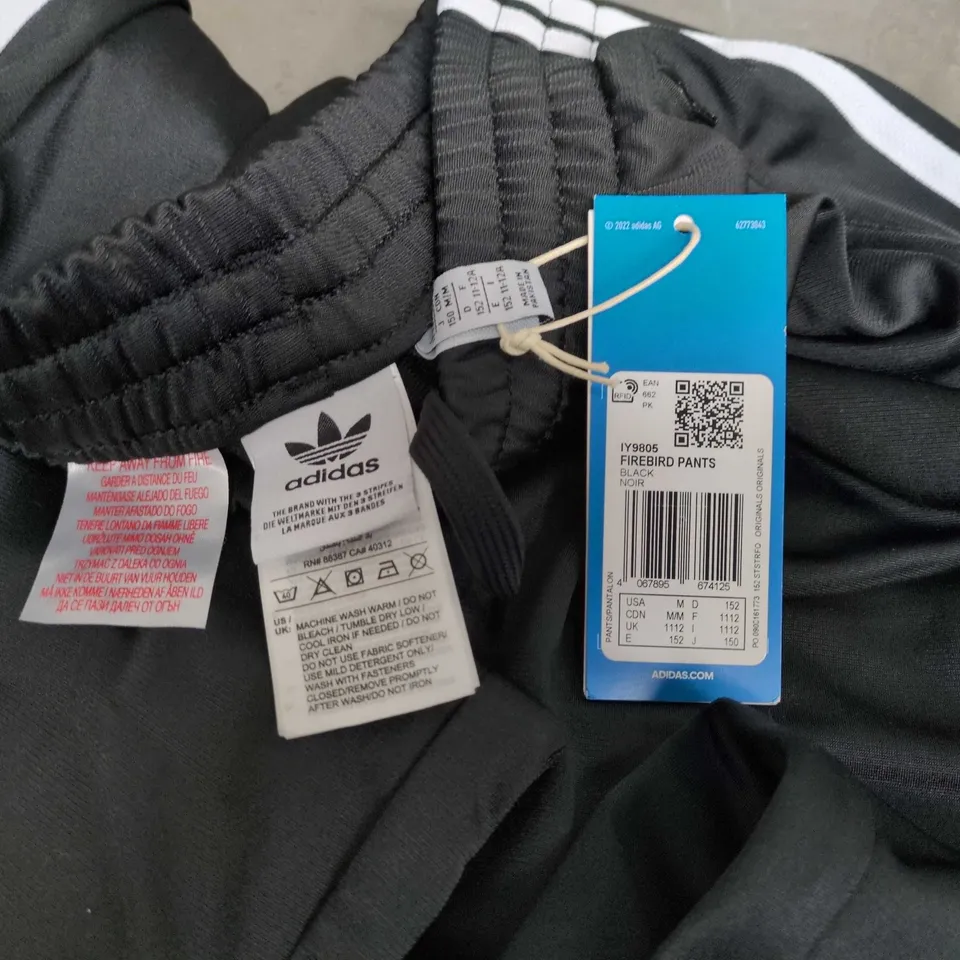 ADIDAS KIDS FIREBIRD PANTS IN BLACK - UK 11/12 YRS