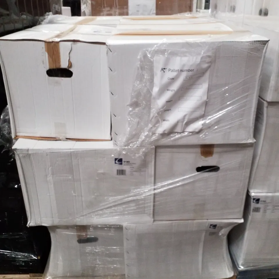 PALLET OF 15 CALYPSO AURORA WH PAN RIMLESS 360×545×330MM