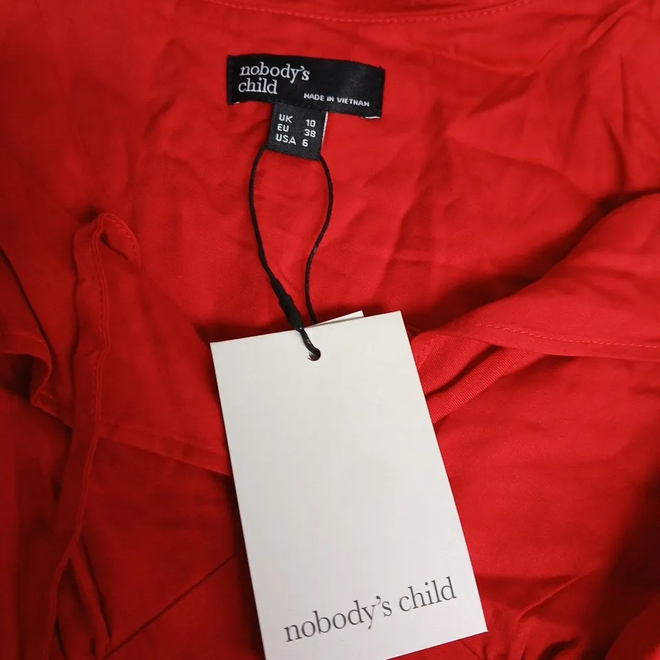 NOBODY'S CHILD RED DRESS, UK 10 (EU 38) – WOMEN'S CLOTHING