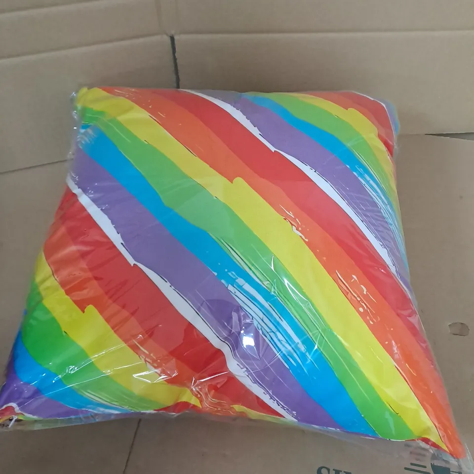 RAINBOW COLOURED CUSHION