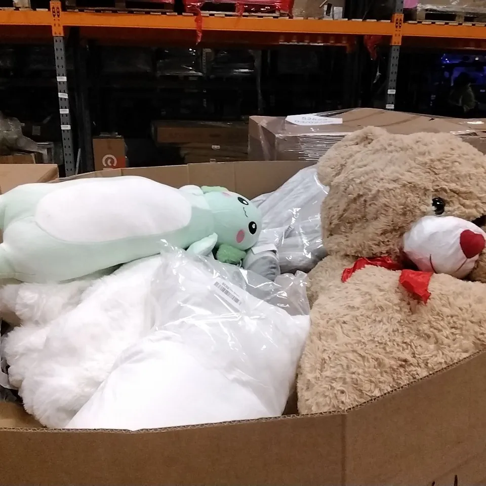 PALLET CONTAINING ASSORTED PILLOWS, STUFFED TOYS ETC...