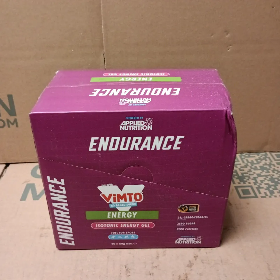 APPLIED NUTRITION FUEL ISOTONIC ENERGY GELS - VIMTO - 20 X 60G GELS 