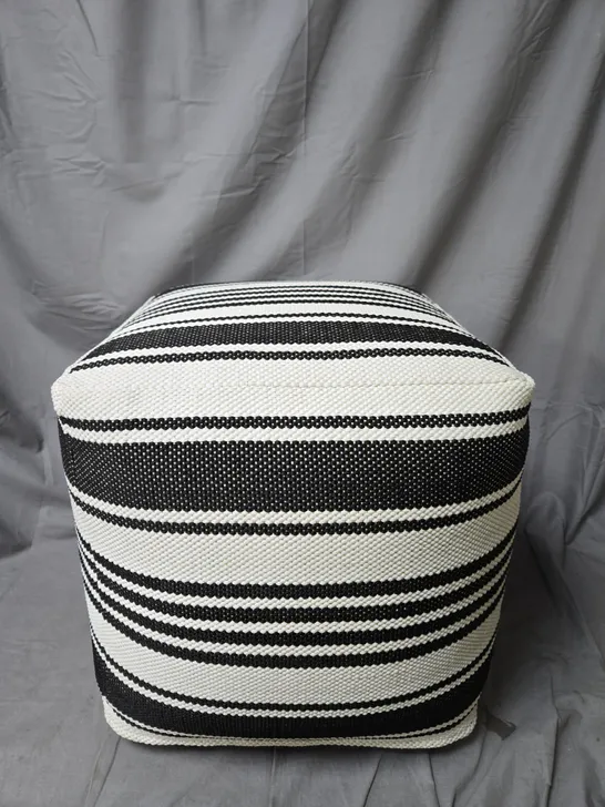 Lot 5044: BUNDLEBERRY BY AMANDA HOLDEN FOOT STOOL BLACK AND WHITE ...