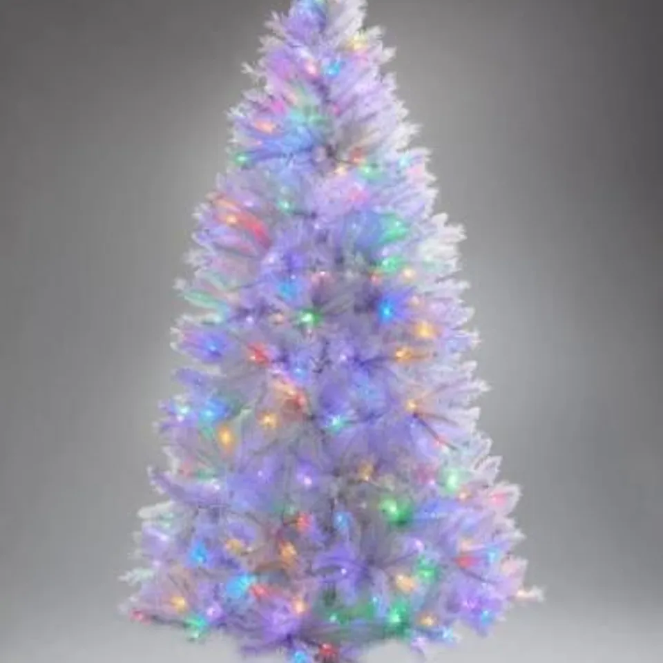 BOXED 6FT WHITE REGAL PRELIT MULTIFUNCTION CHRISTMAS TREE  RRP £149.99