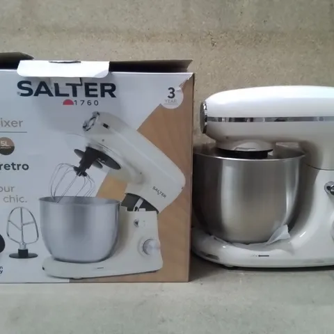 BOXED SALTER RETRO STAND MIXER 5L 1300W