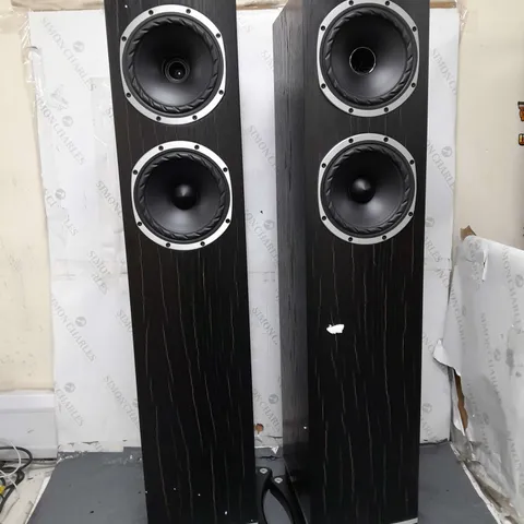 FYNE AUDIO F501 BLACK OAK FLOORSTANDING HIFI PAIR OF SPEAKERS BLACK(2 BOXES)