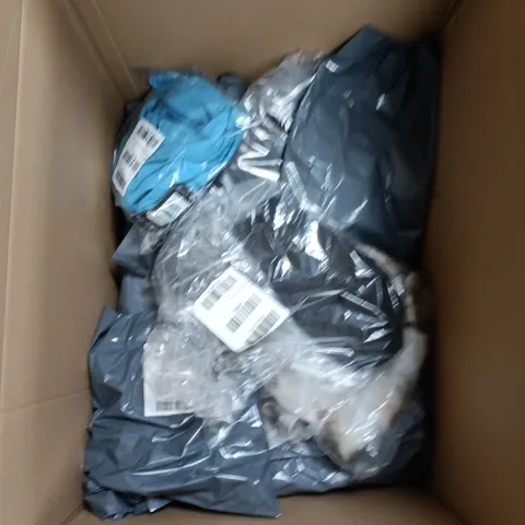 BOX CONTAINING APPROXIMATELY 10 ASSORTED CLOTHING ITEMS