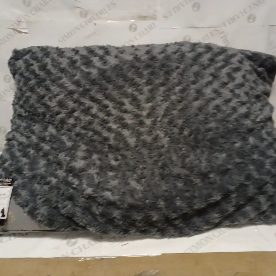 GREY SPIRAL PET BED