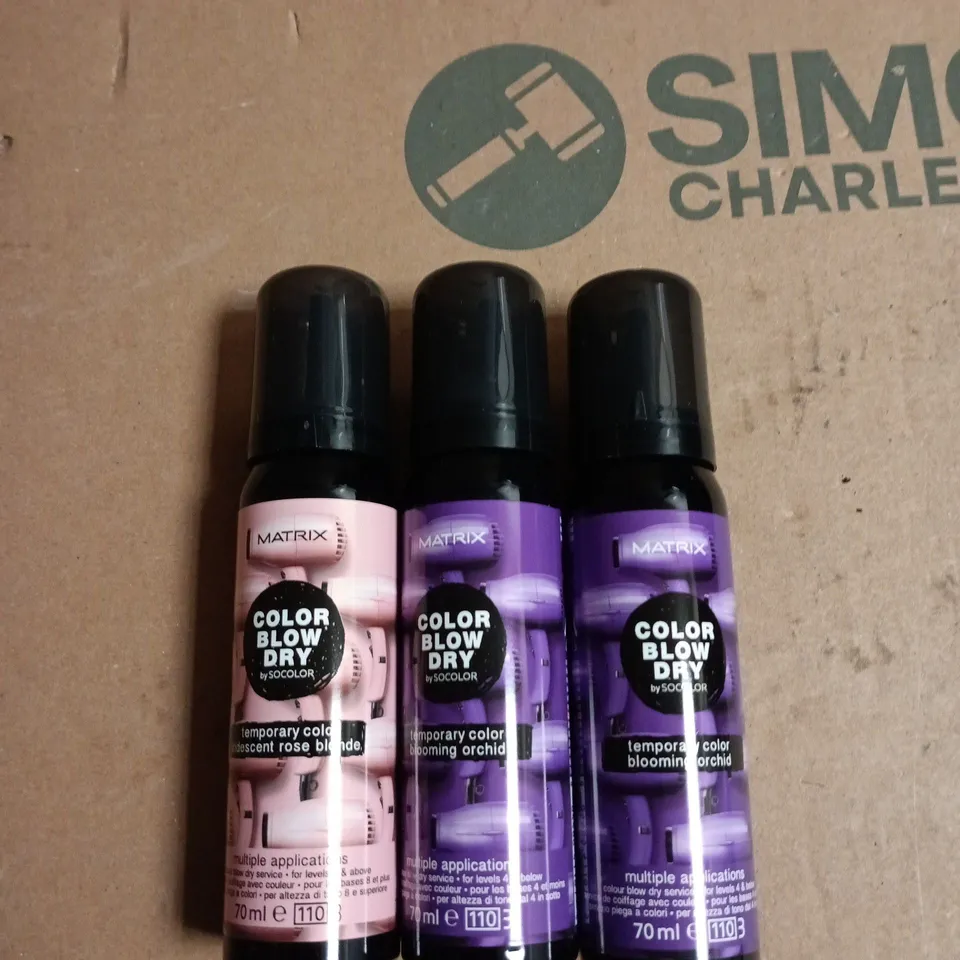 BOX OF APPROXIMATELY 20 ASSORTED MATRIX BLOW DRY TEMP COLOUR