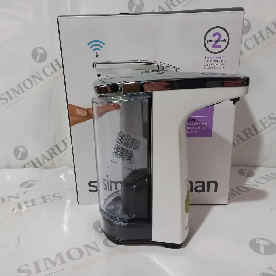 BOXED SIMPLEHUMAN 237ML COMPACT SENSOR SOAP PUMP