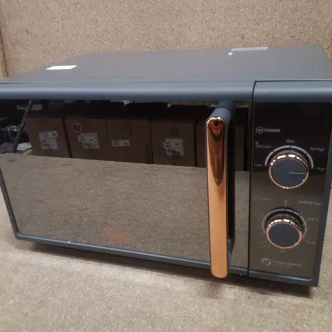 BOXED TOWER T24038RGG 20L 800W MANUAL MICROWAVE GREY - ROSE GOLD EDITION 
