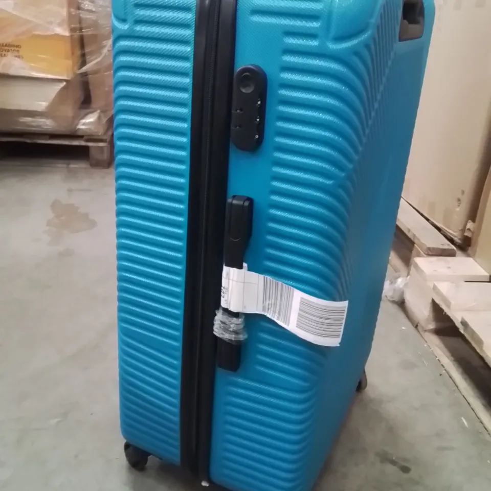 NEO ELECTRIC BLUE HARD SHELL SET OF 2 LUGGAGE SUITCASES 