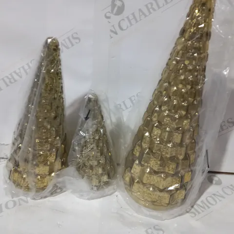 ALISON CORK SET OF MERCURY GLASS TREES