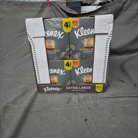 KLEENEX EXTRA LARGE TISSUES – 6 x 4 PACK
