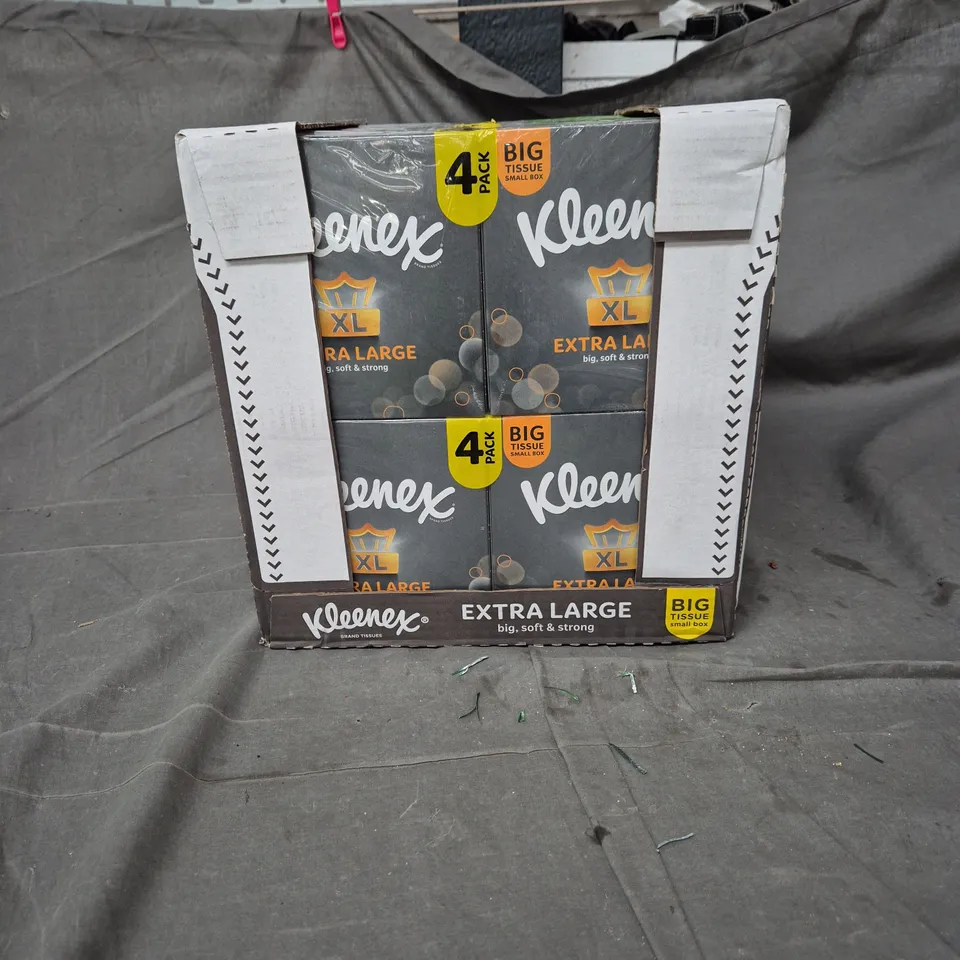 KLEENEX EXTRA LARGE TISSUES – 6 x 4 PACK