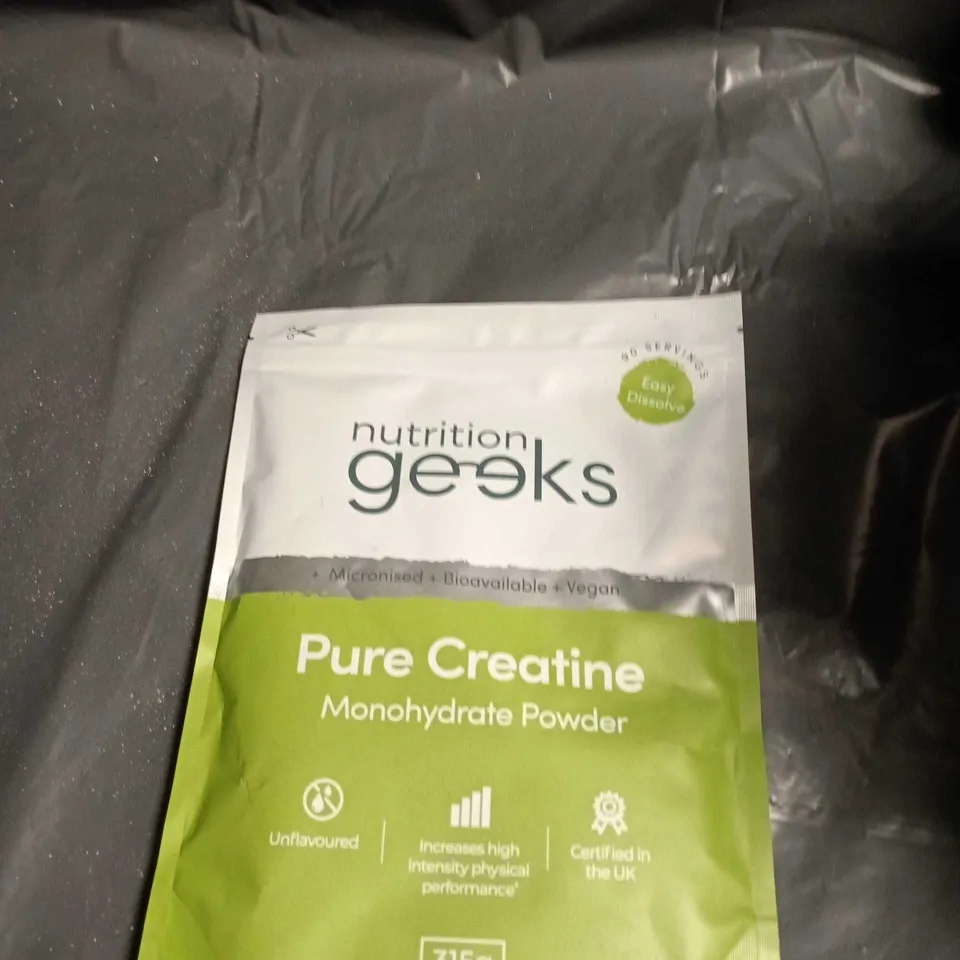 NUTRITION GEEKS PURE CREATINE MONOHYDRATE POWDER – 315G
